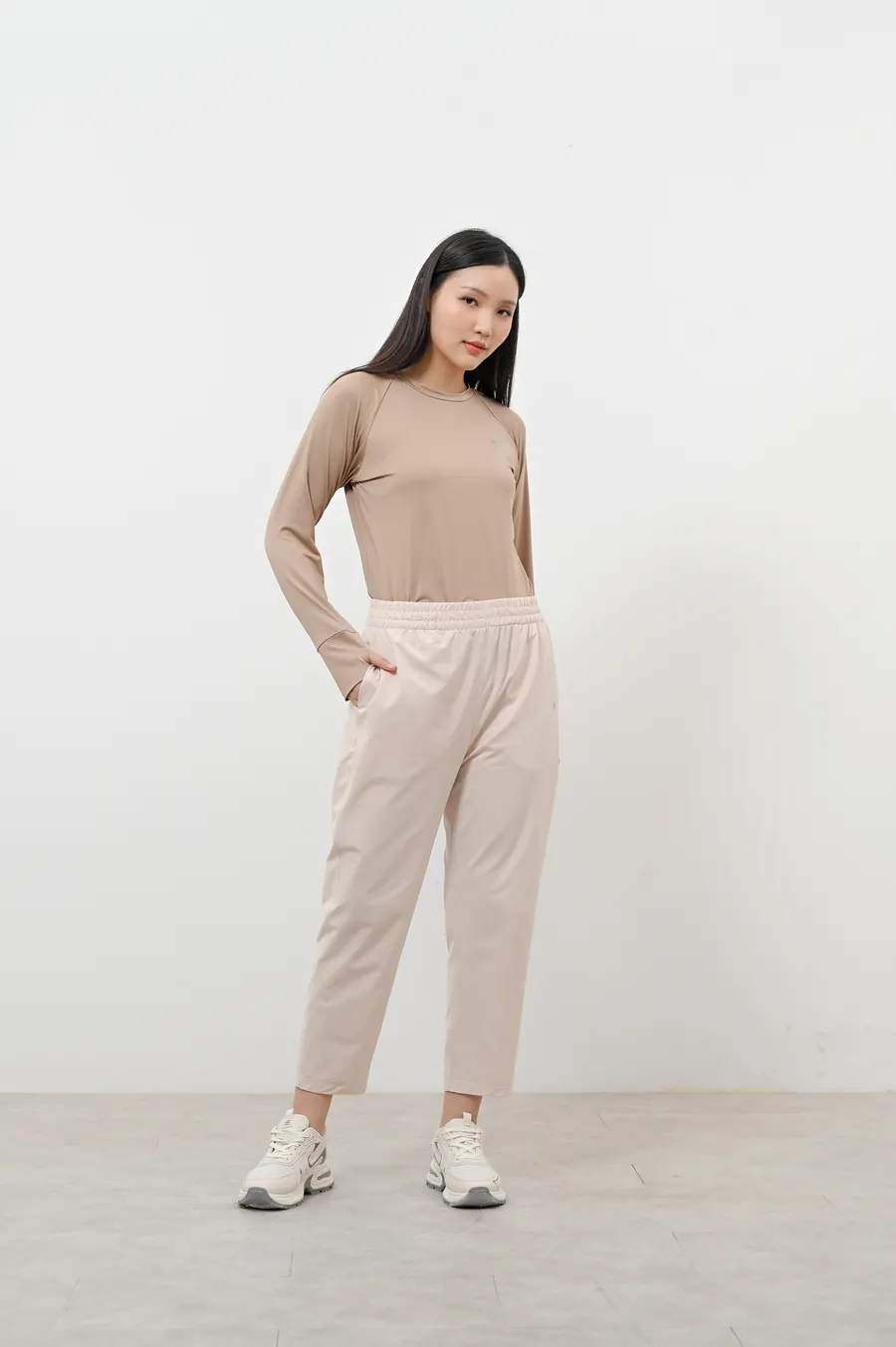 Atalon Recovery Lounge Pants full body beige studio look